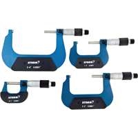 Central Tools CEN3M114 - Conventional Micrometer 4pc Set, 0-4”, .0001” Graduations